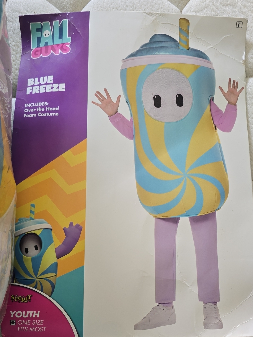 Fall Guys Blue Freeze Costume - Youth